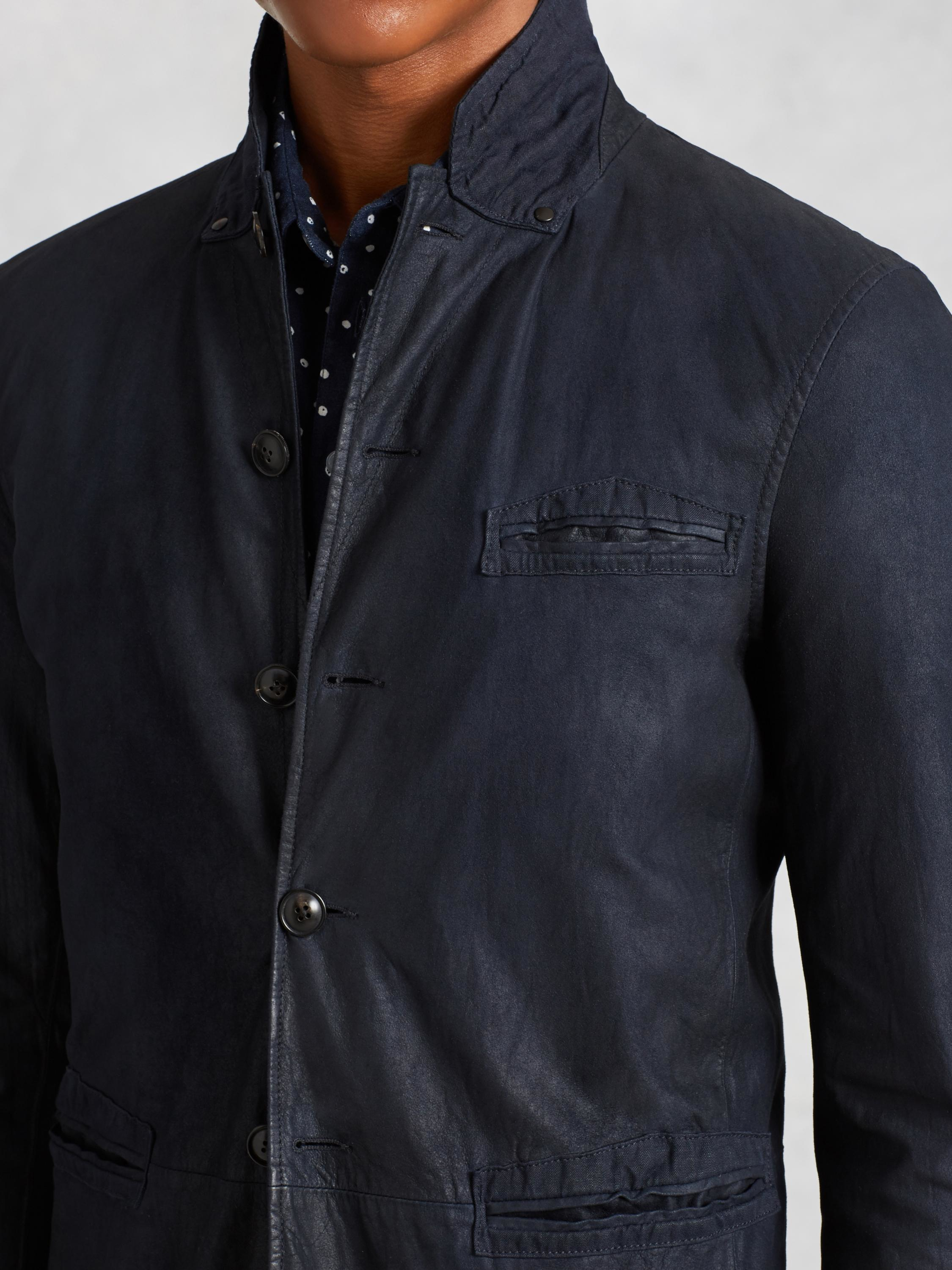 John Varvatos Goat Suede Jacket in 