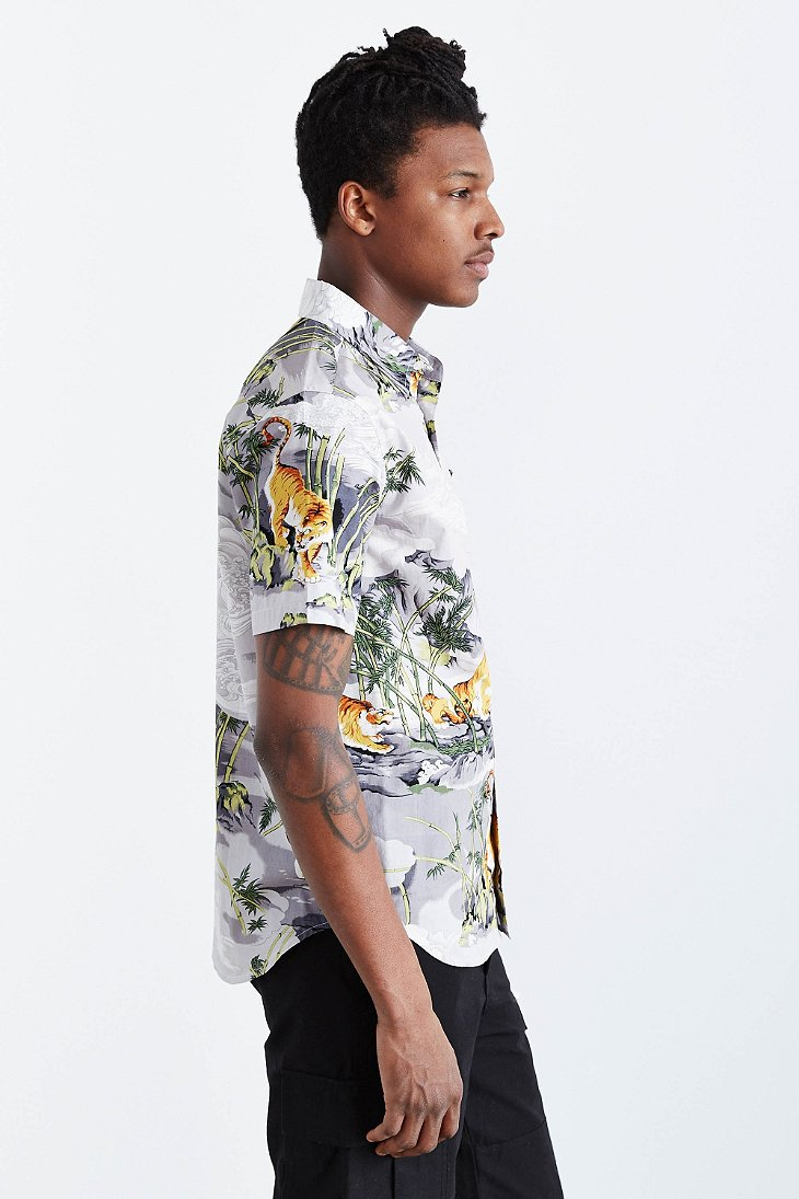 Stussy Bamboo Tiger Button-Down Shirt 
