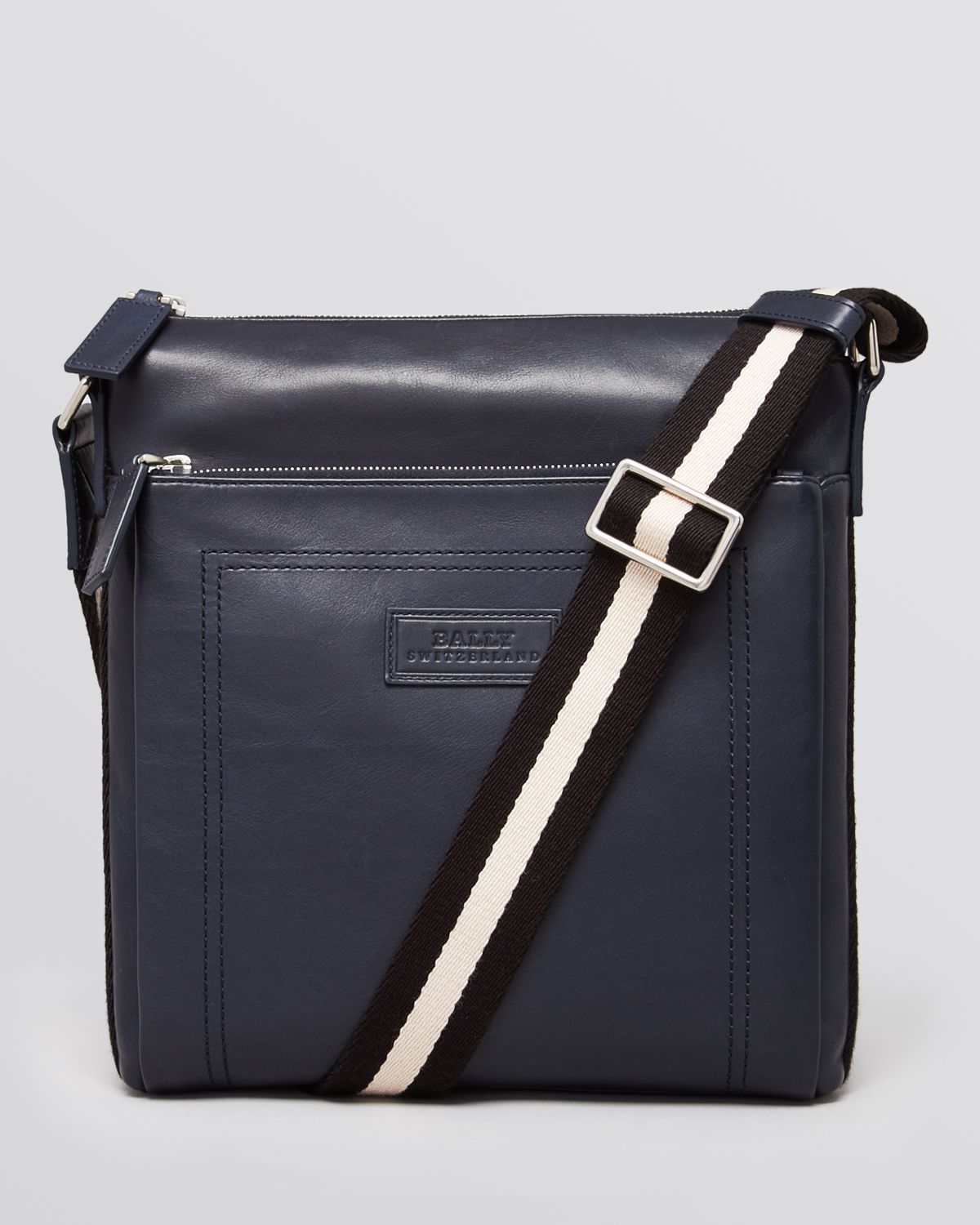 Bally Leather Crossbody Messenger Bag in Blue for Men - Lyst