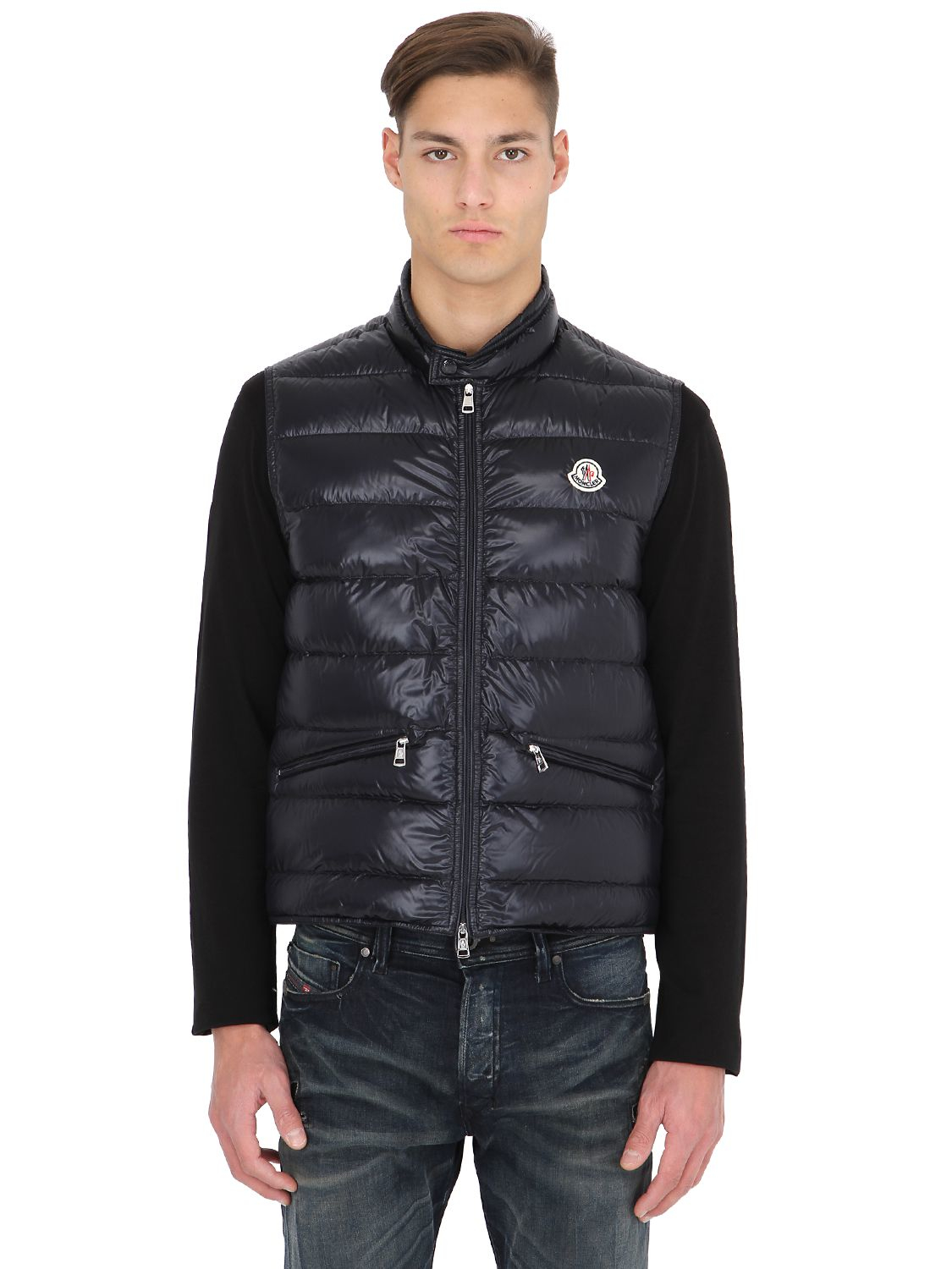 moncler vest navy