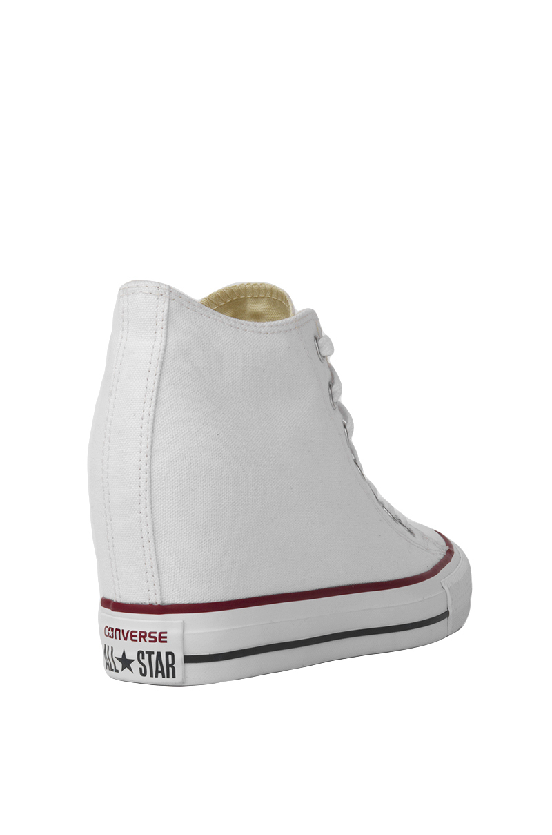 Converse Chuck Taylor All Star Lux Mid Top Sneaker Wedges - White | Lyst