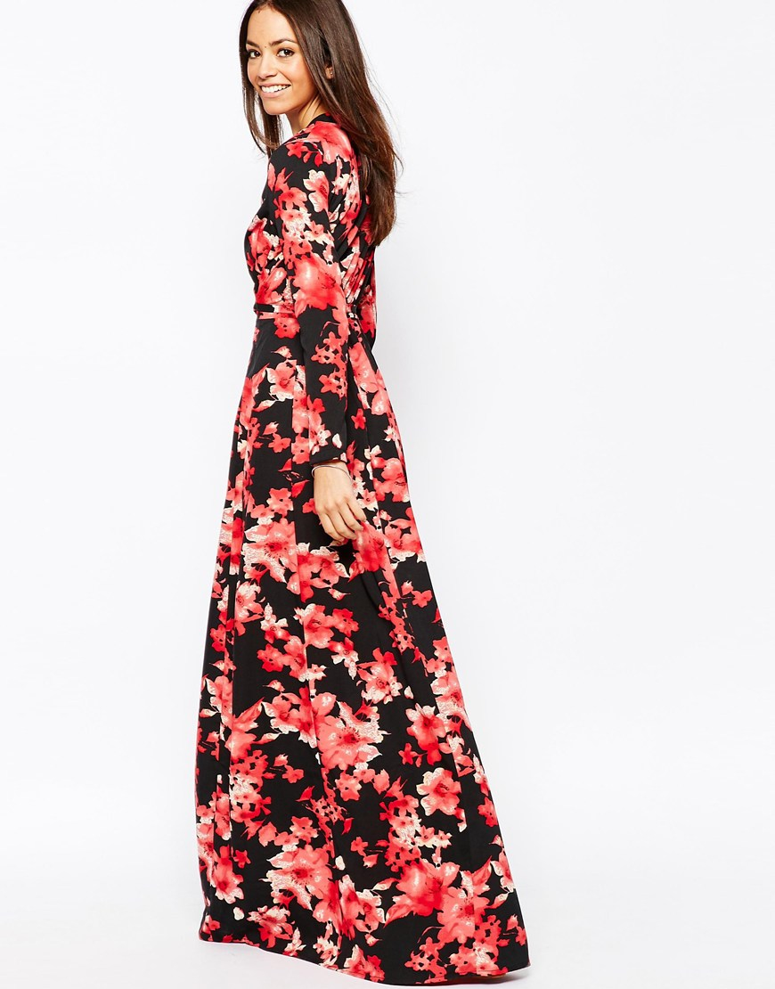 oriental maxi dress