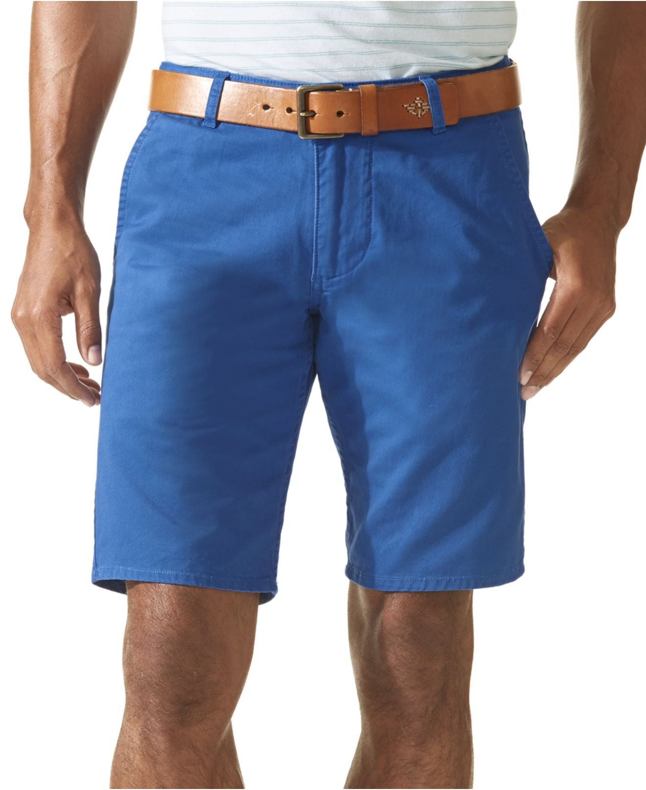 Dockers Alpha Flat Front Khaki Shorts in Blue for Men (Olypian Blue) | Lyst