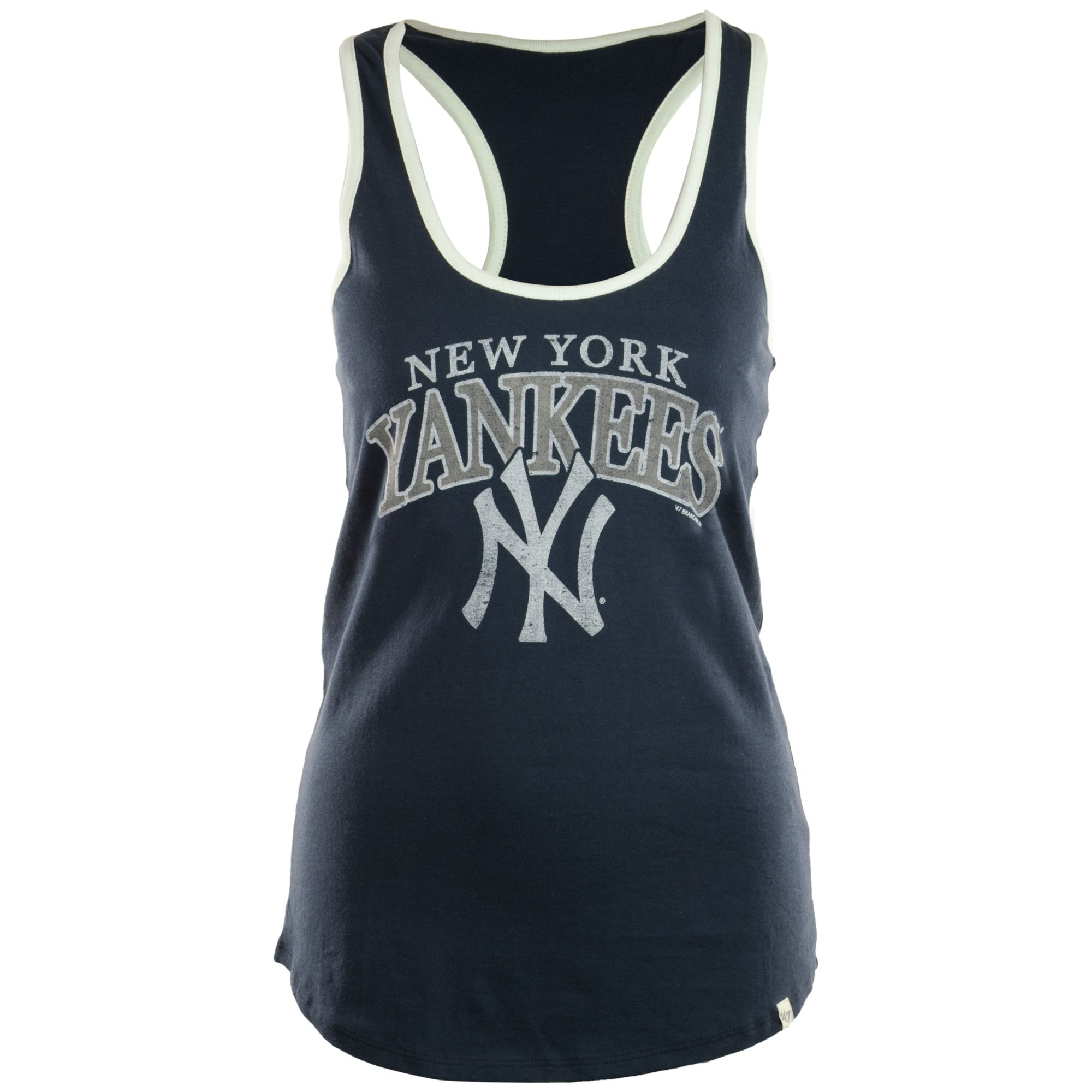 47 brand Women's Sleeveless New York Yankees Racerback Tank Top in Blue