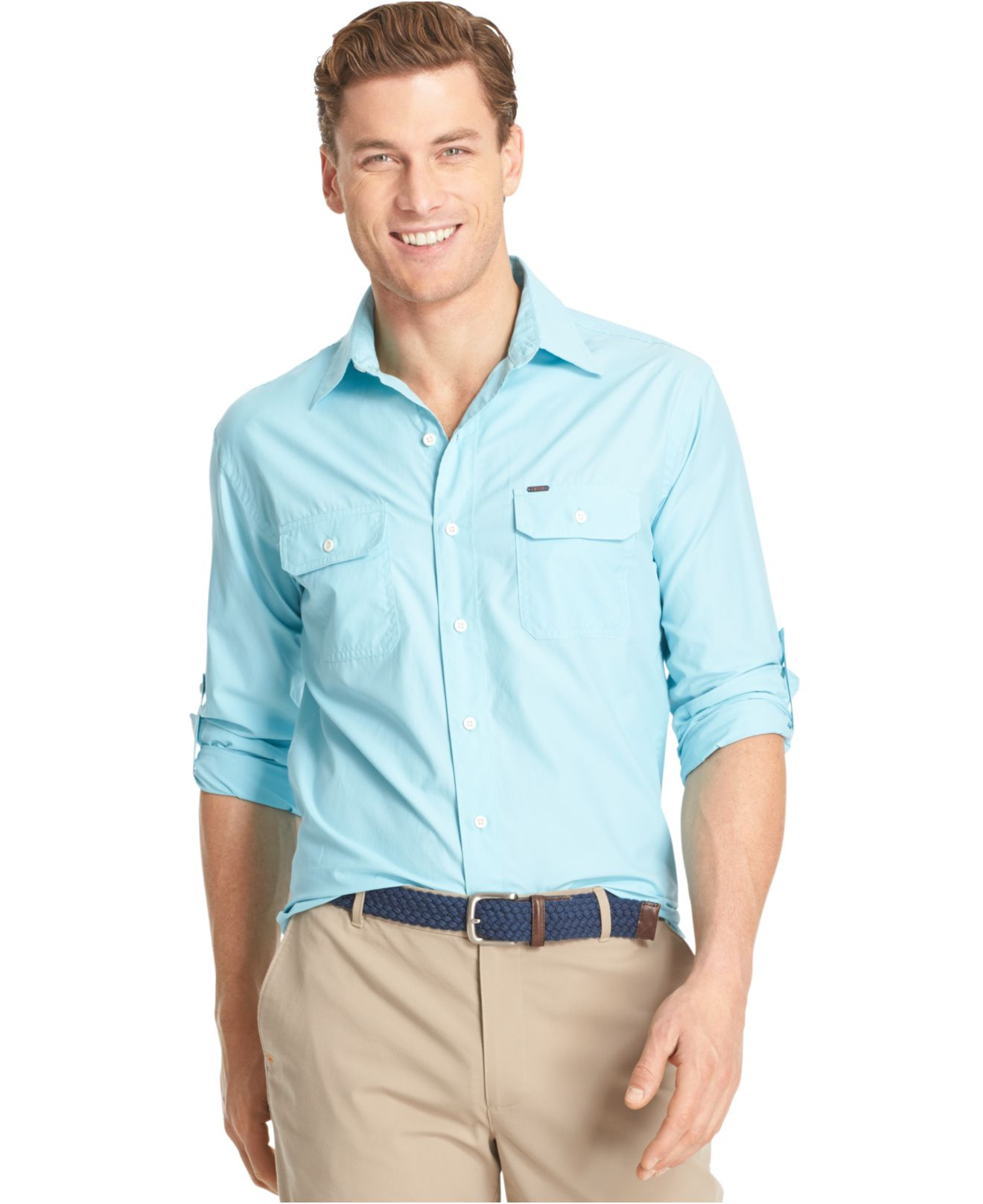 Izod Solid Explorer Long Sleeve Shirt 