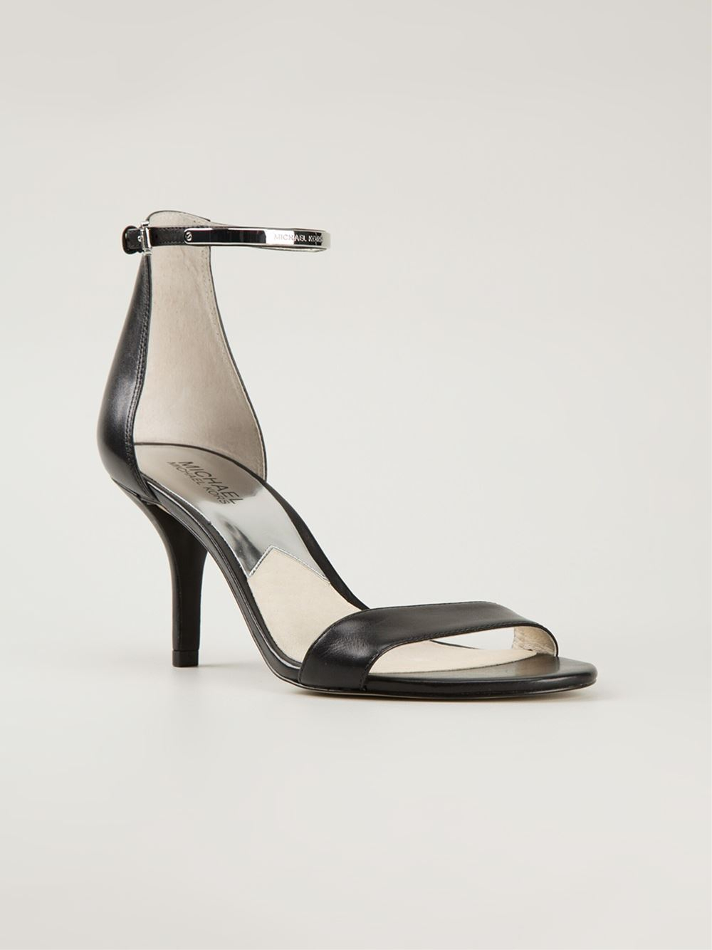 Michael Michael Kors Kitten Heel Sandals in Black | Lyst