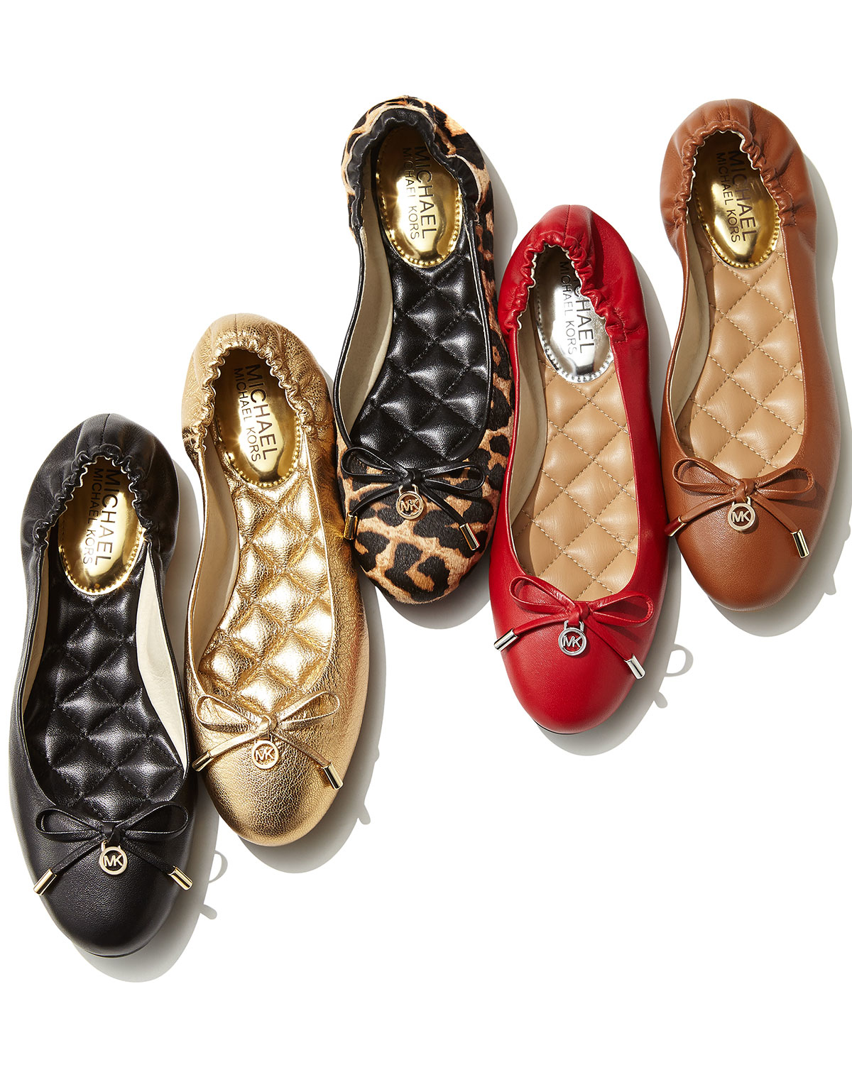 michael michael kors melody toe cap ballerinas