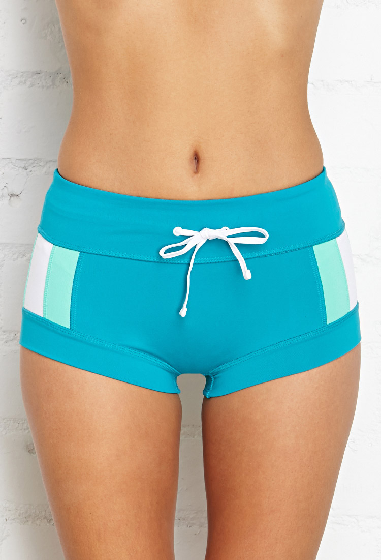 Forever 21 Hot Yoga Athletic Shorts in Blue Lyst