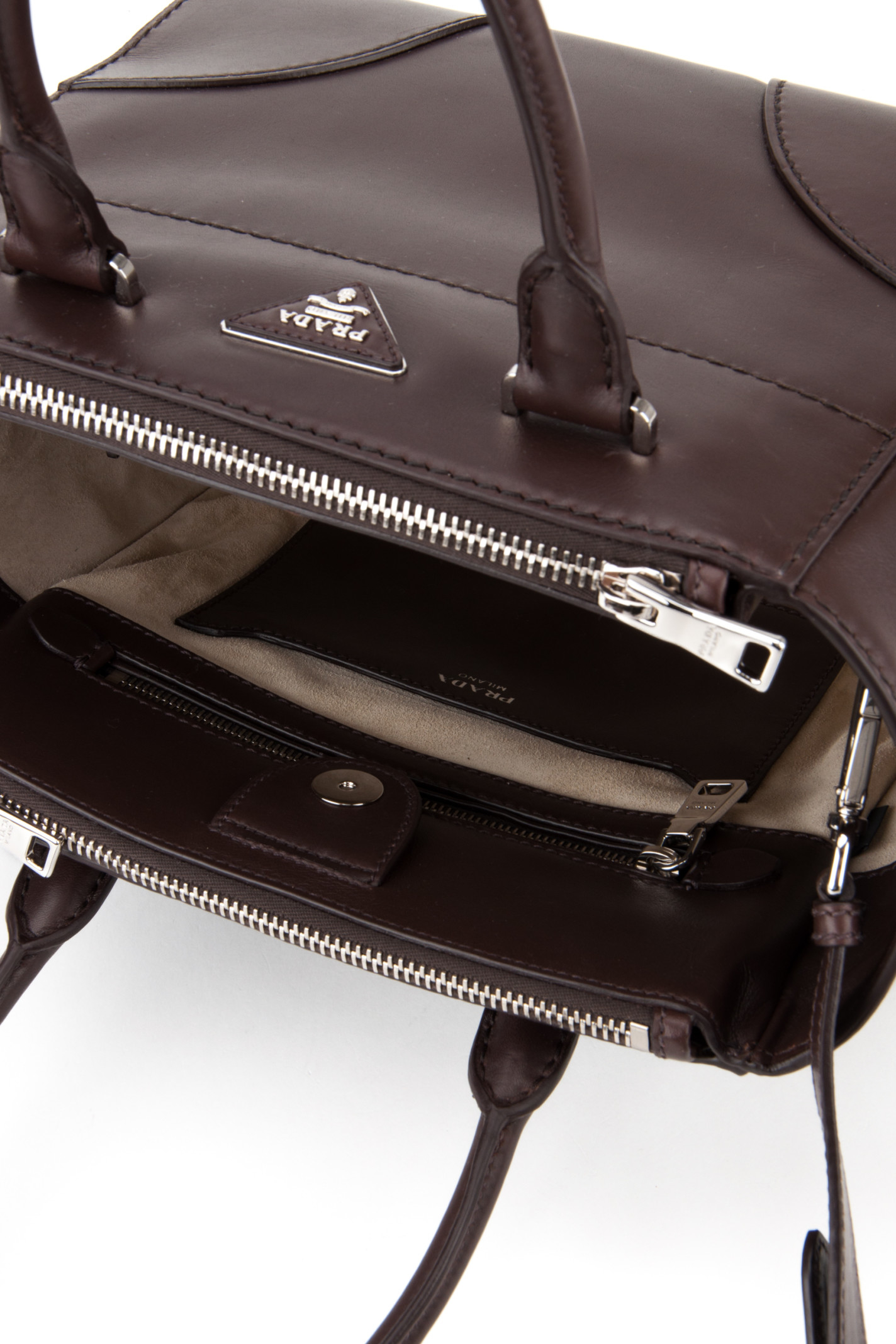 Prada City Calf Bag in Brown (COCCO) | Lyst  