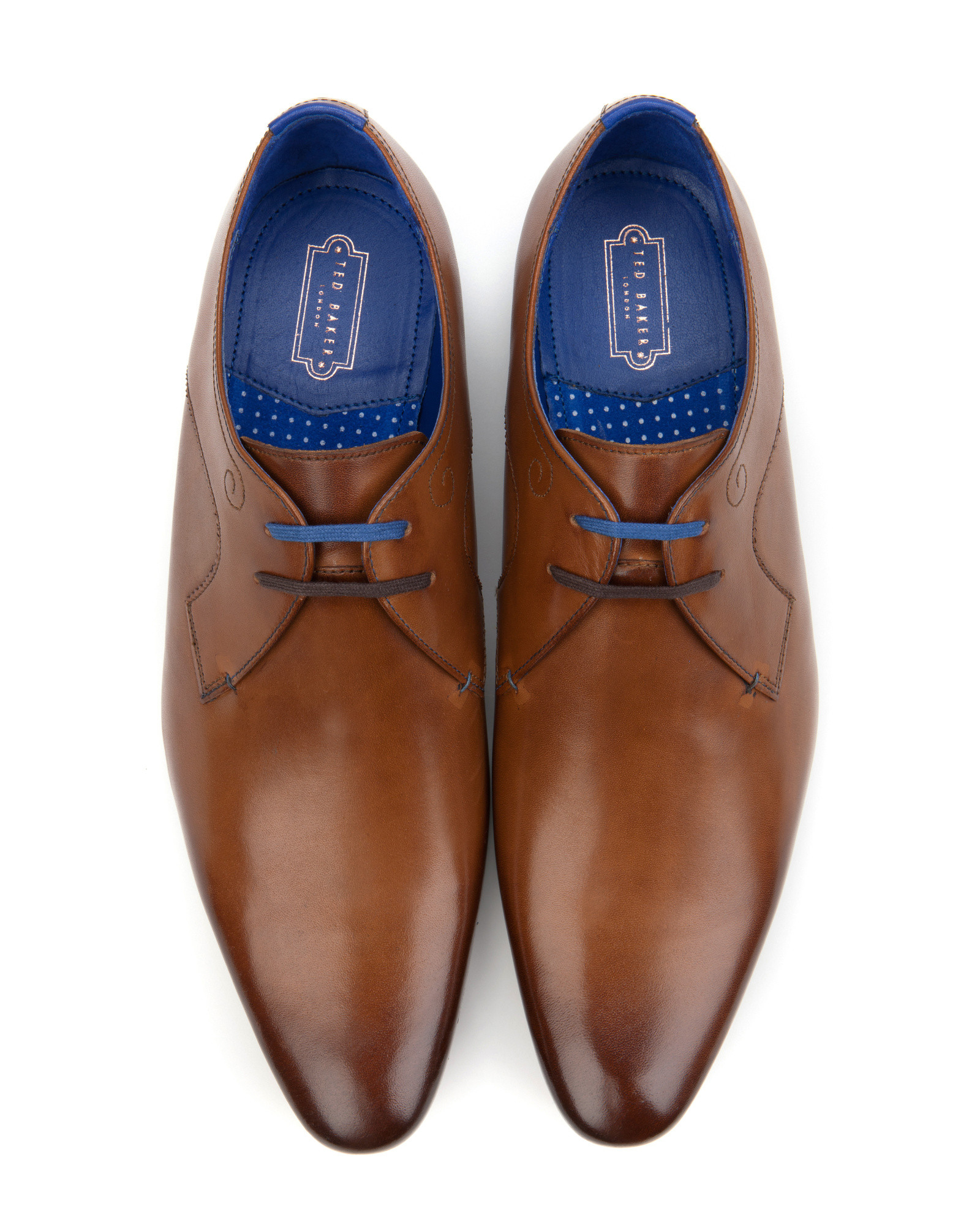 Ted Baker Leather Derby Shoes in Brown for Men | Lyst