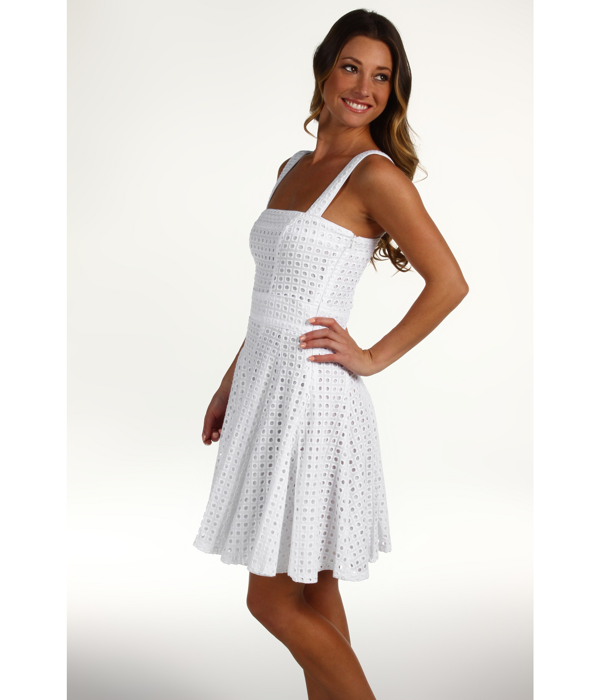 Cynthia rowley Eyelet Dress in White Lyst