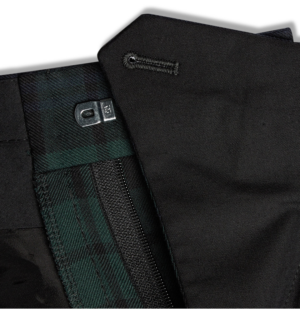 Tartan Wool Trousers in Blue for Men 