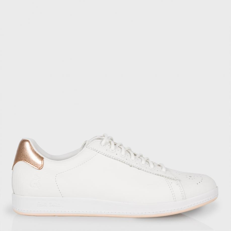 white leather trainers womens
