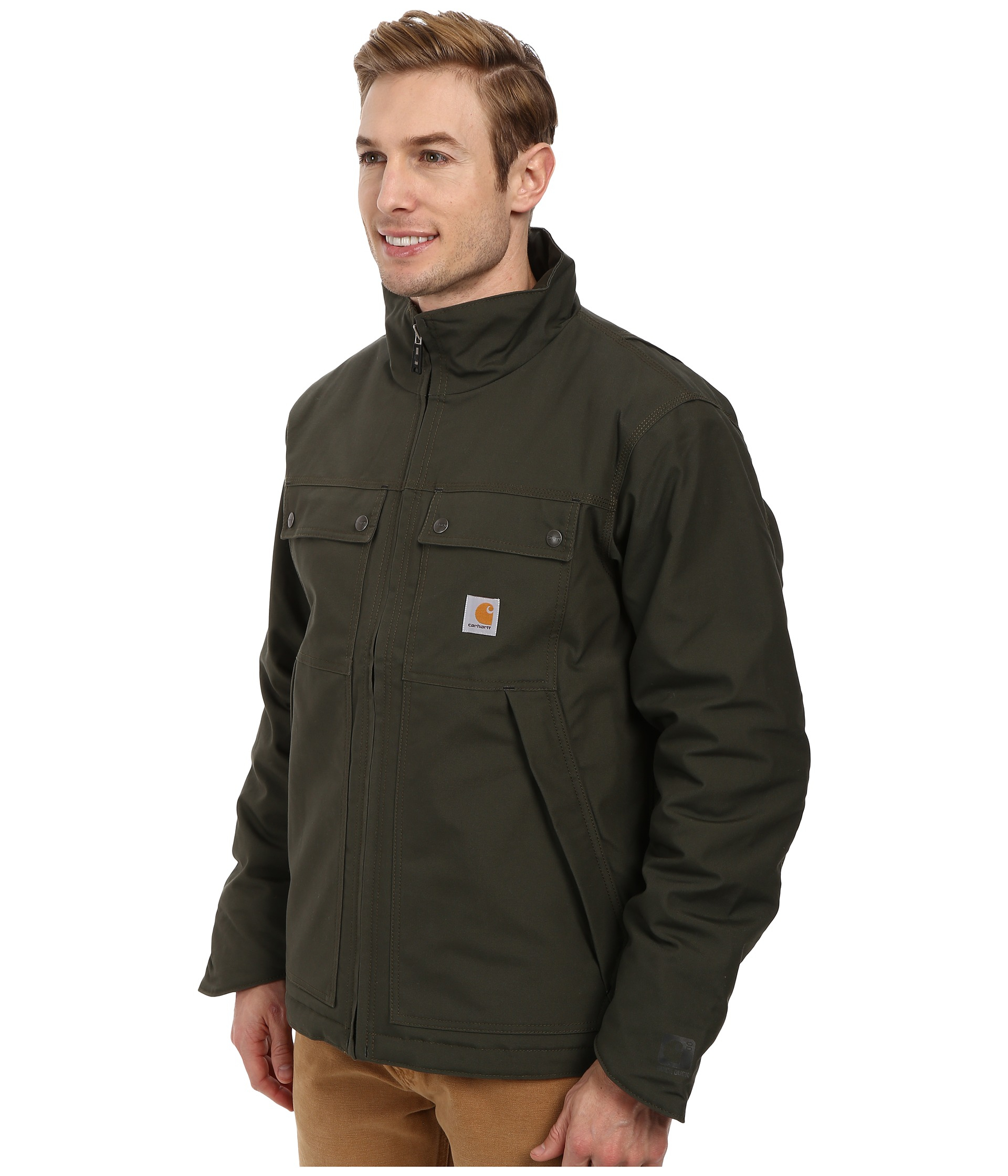 Carhartt Quick Duck® Jefferson Traditional Jacket in Olive (Green) for Men  - Lyst