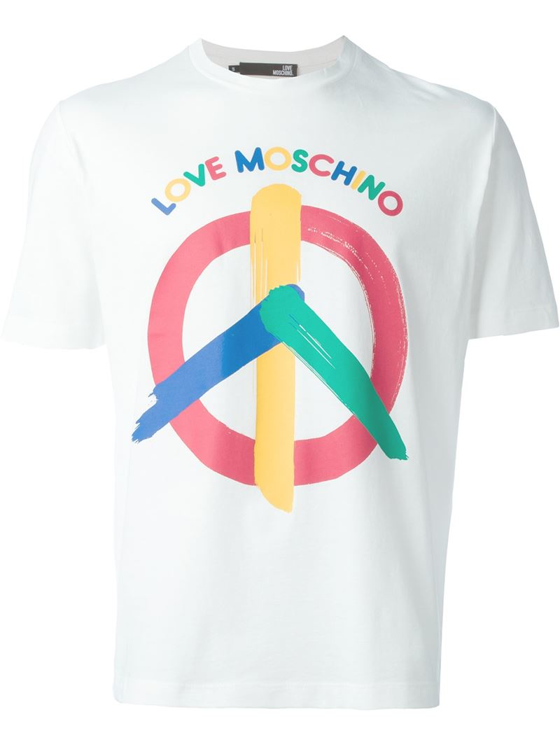 love moschino peace t shirt