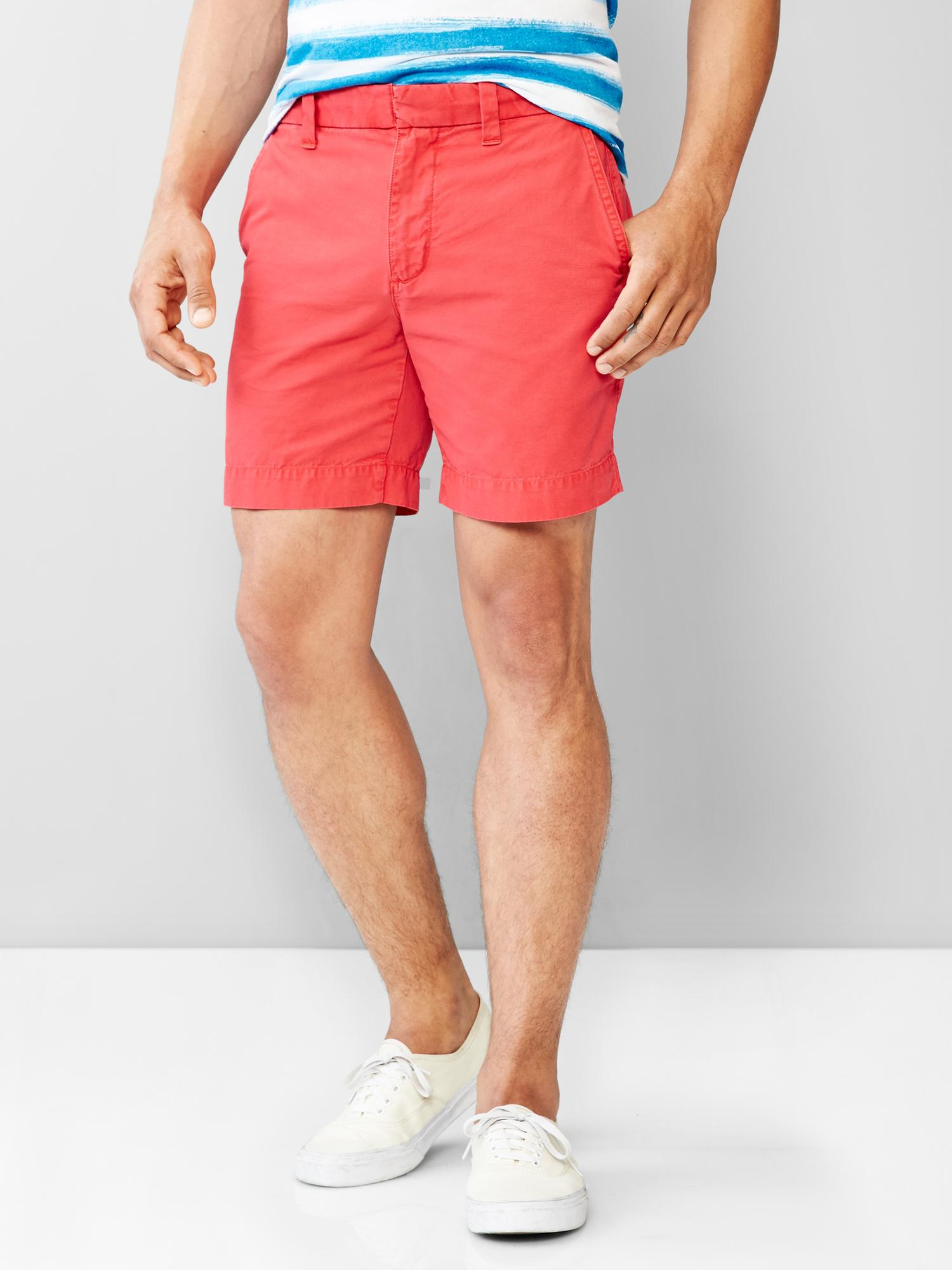 Gap Kennedy Shorts (7") in Red for Men Lyst