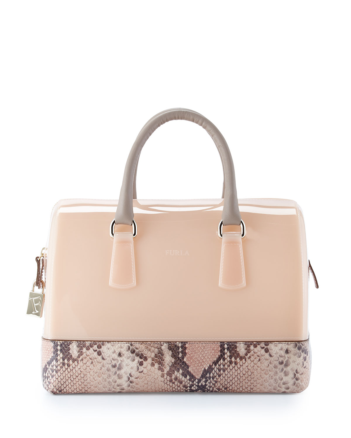 beige furla bag