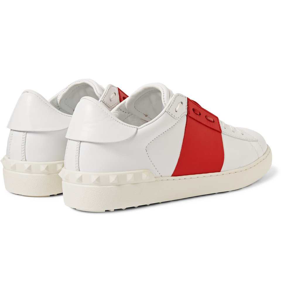 valentino striped sneakers