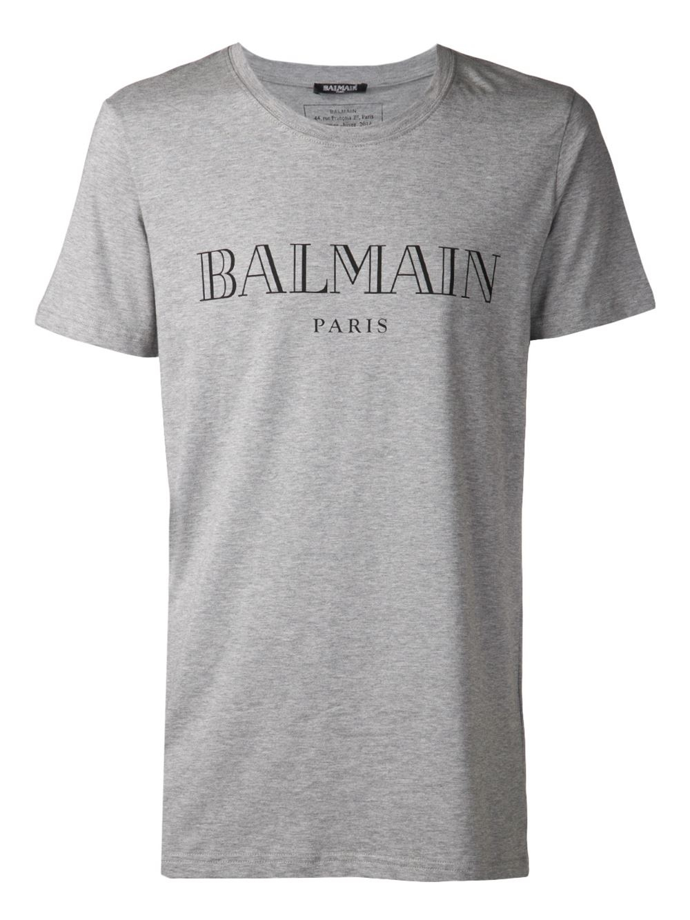 Balmain Graphic Tshirt in Gray for Men (grey) | Lyst
