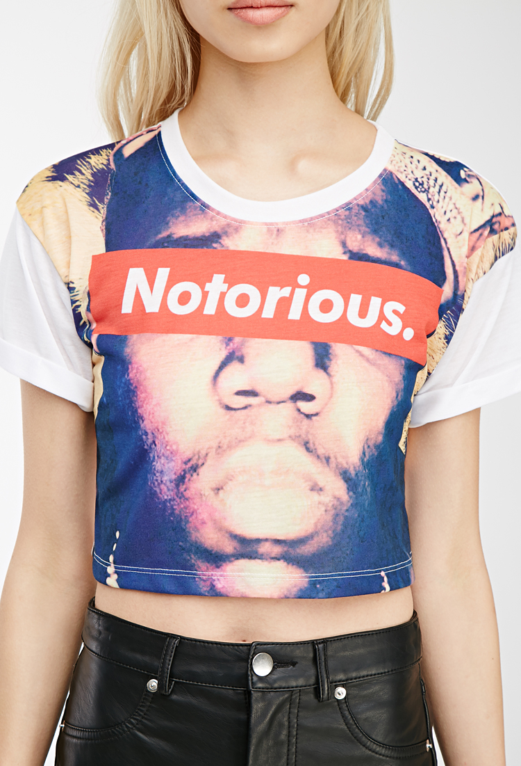 Forever 21 Notorious B.I.G Crop Top in 