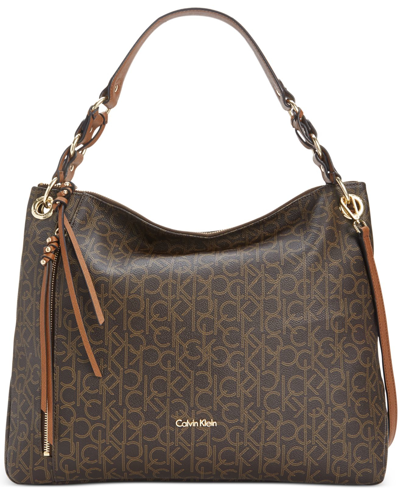 Lyst Calvin Klein Monogram Hobo In Brown Gallery