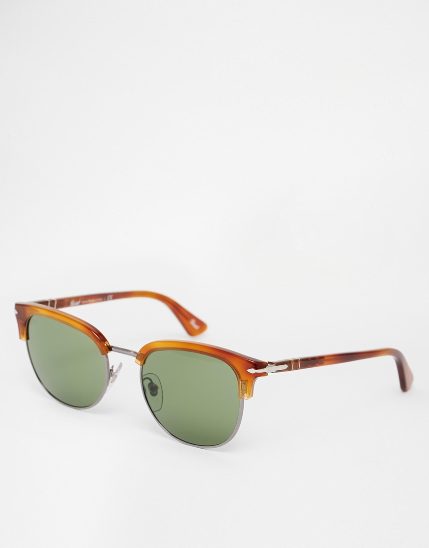 Persol Clubmaster Sunglasses in Brown for Men | Lyst