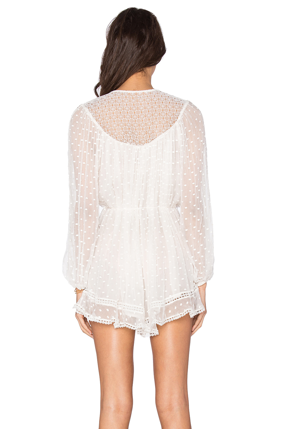 zimmermann belle web dot playsuit