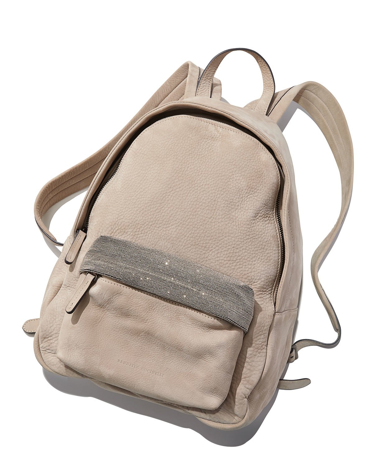 Brunello Cucinelli Monili-detailed Leather Backpack in ...