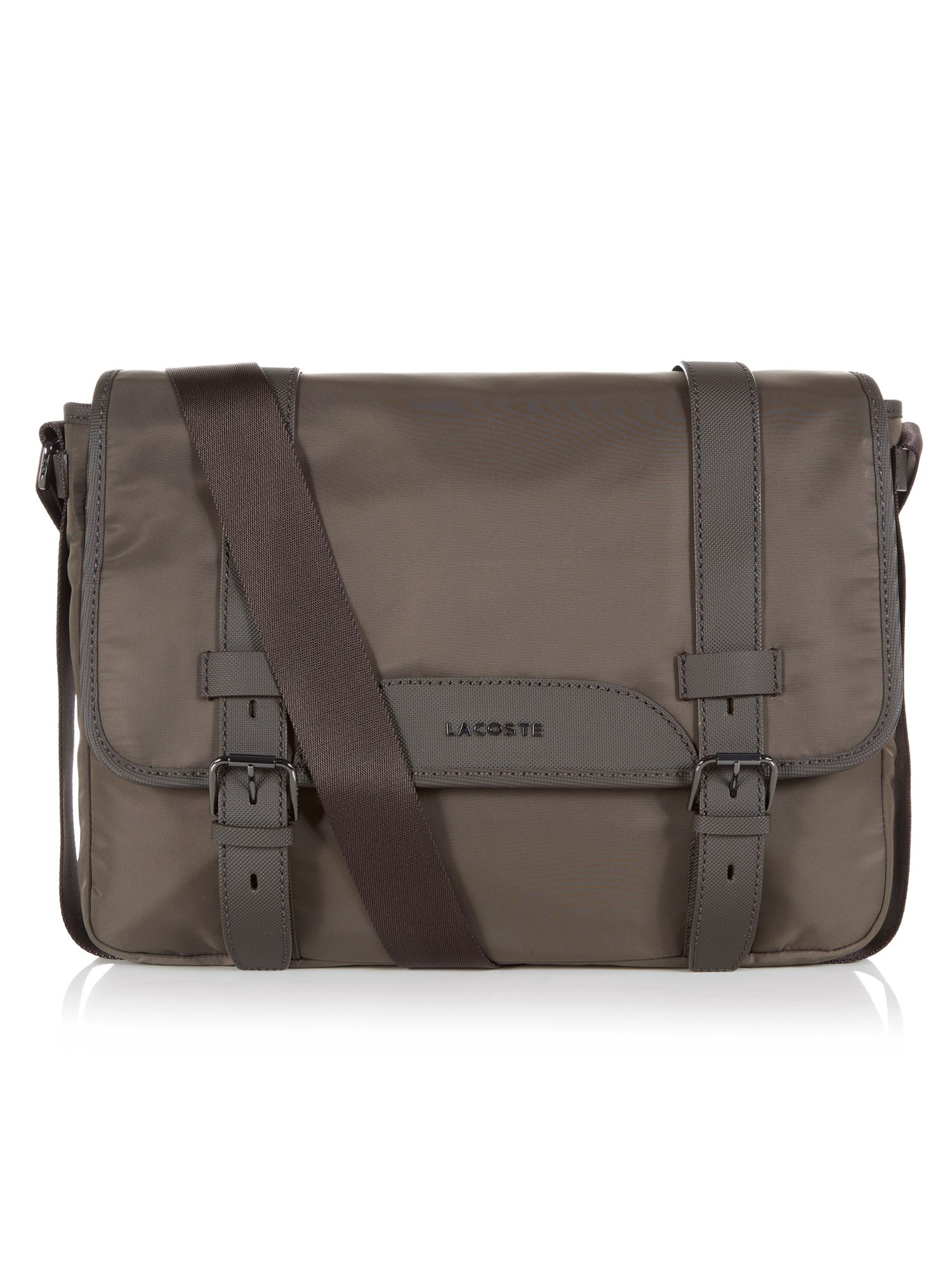Lacoste Messenger Bag in Brown for Men Lyst