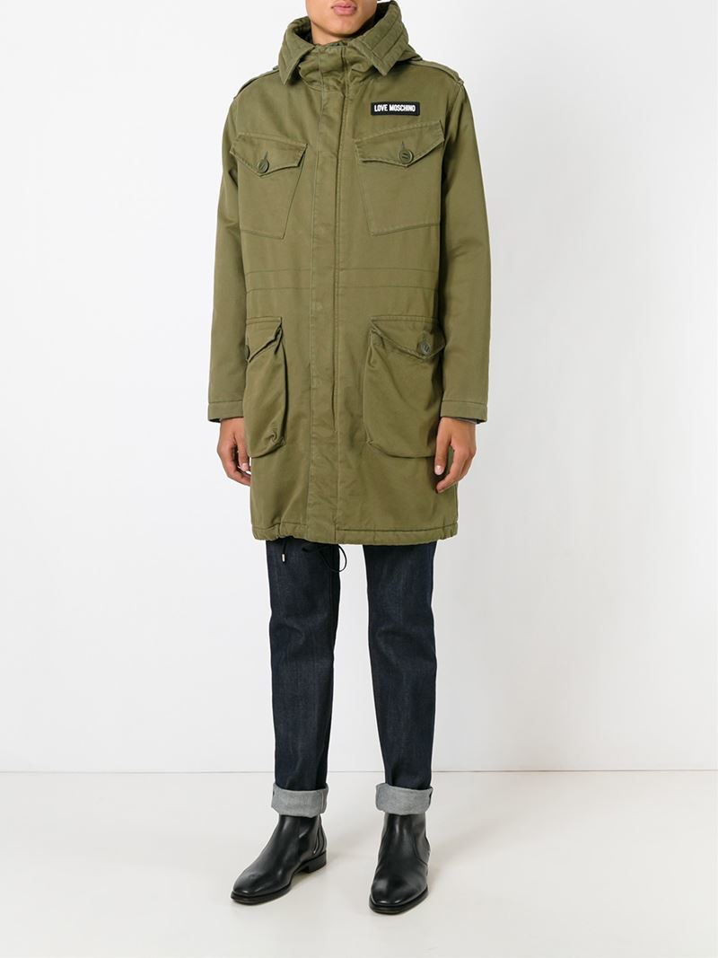 Love Moschino Military Parka Jacket in 
