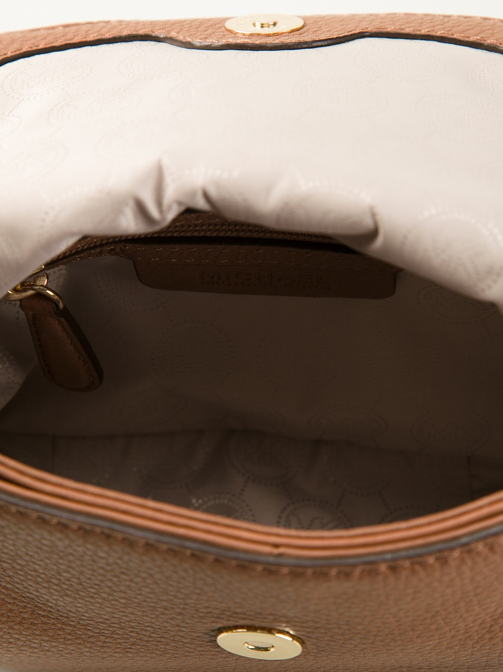 MICHAEL Michael Kors Bedford Leather Cross-Body Bag in Brown - Lyst