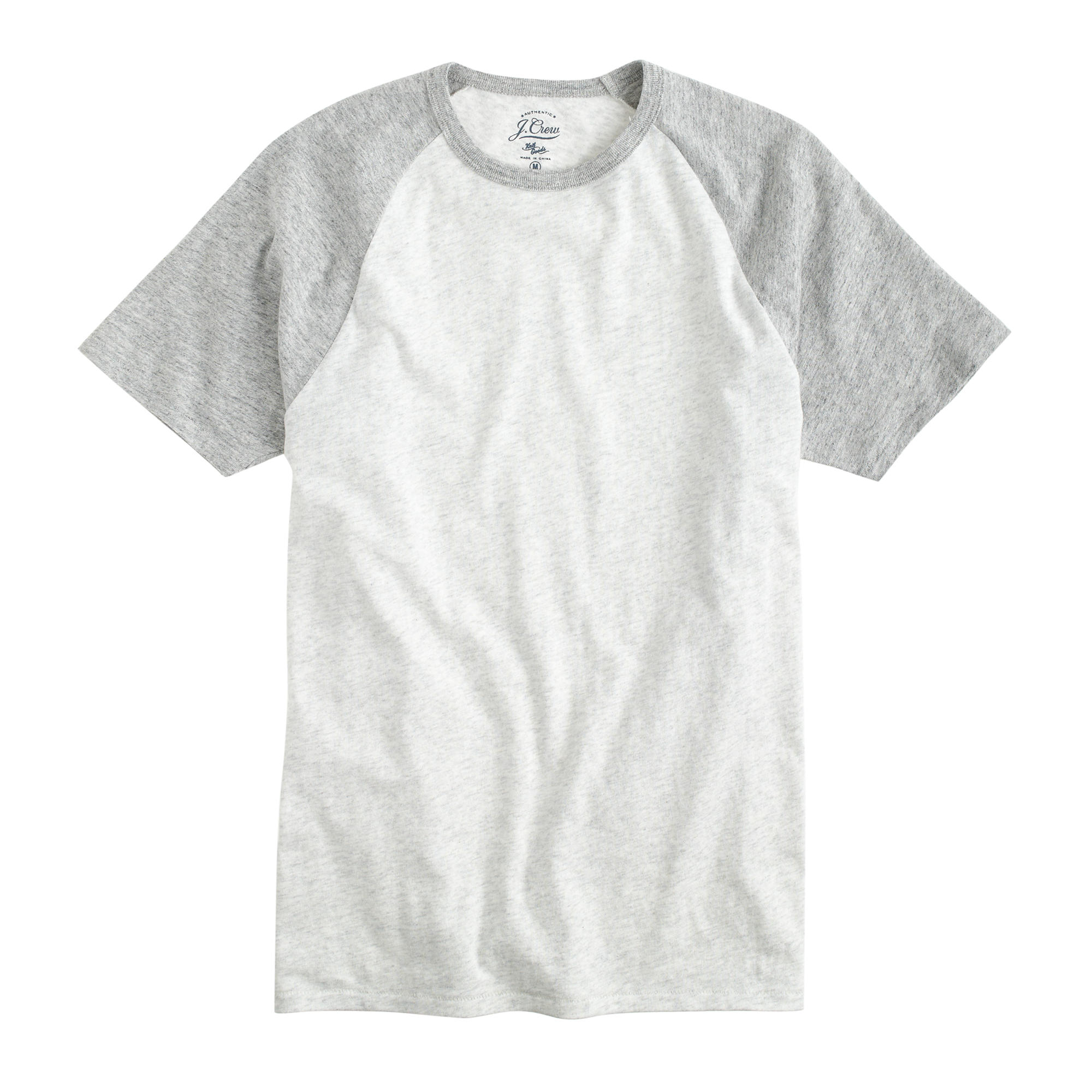 Download J.Crew Cotton Slim Flagstone Short-sleeve Baseball T-shirt ...