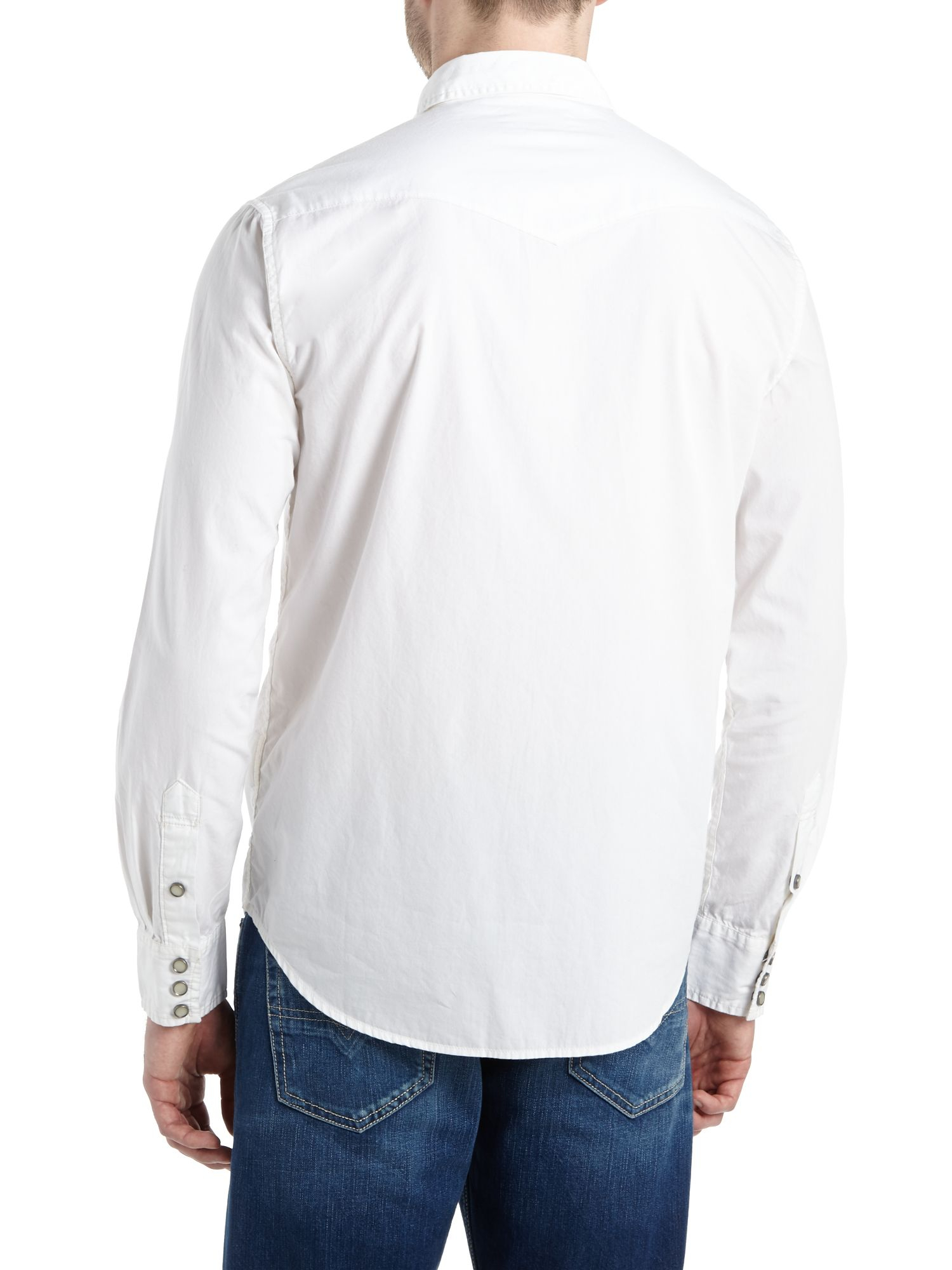 Denim & supply ralph lauren Long Sleeve Western Shirt in White for Men ...