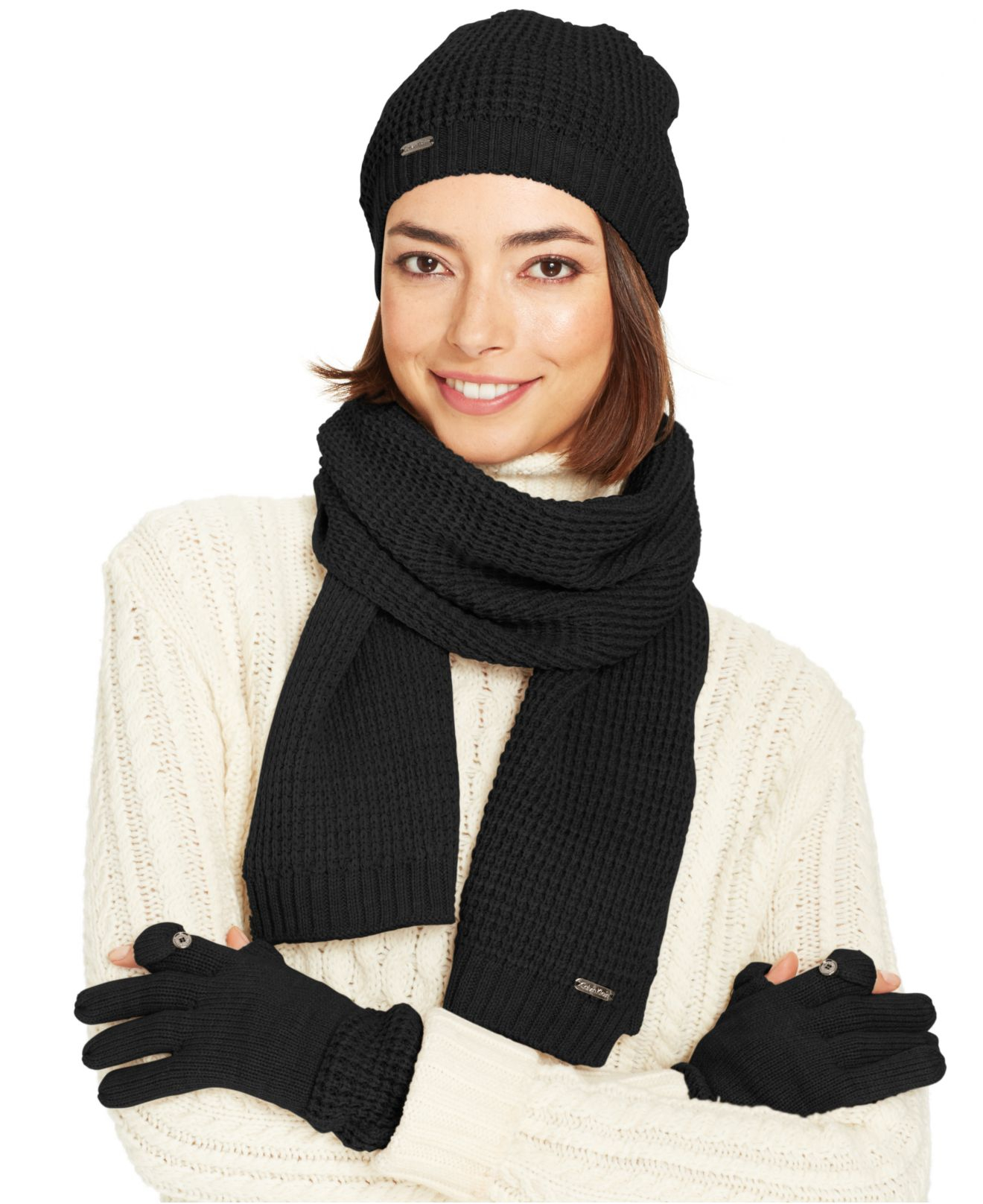 Calvin klein scarf and gloves Clearance