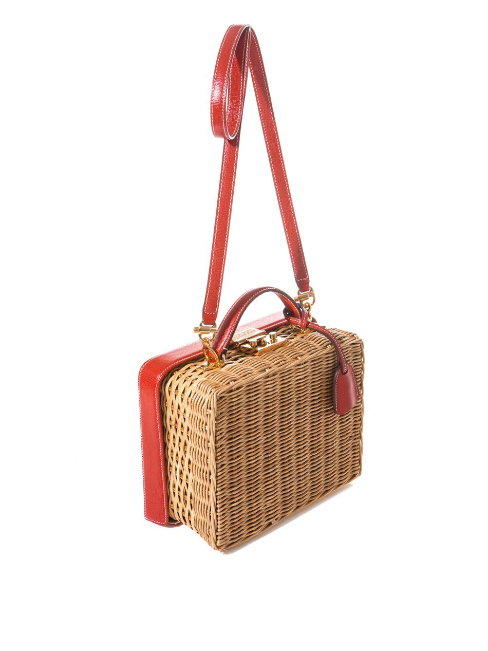 mark cross wicker bag