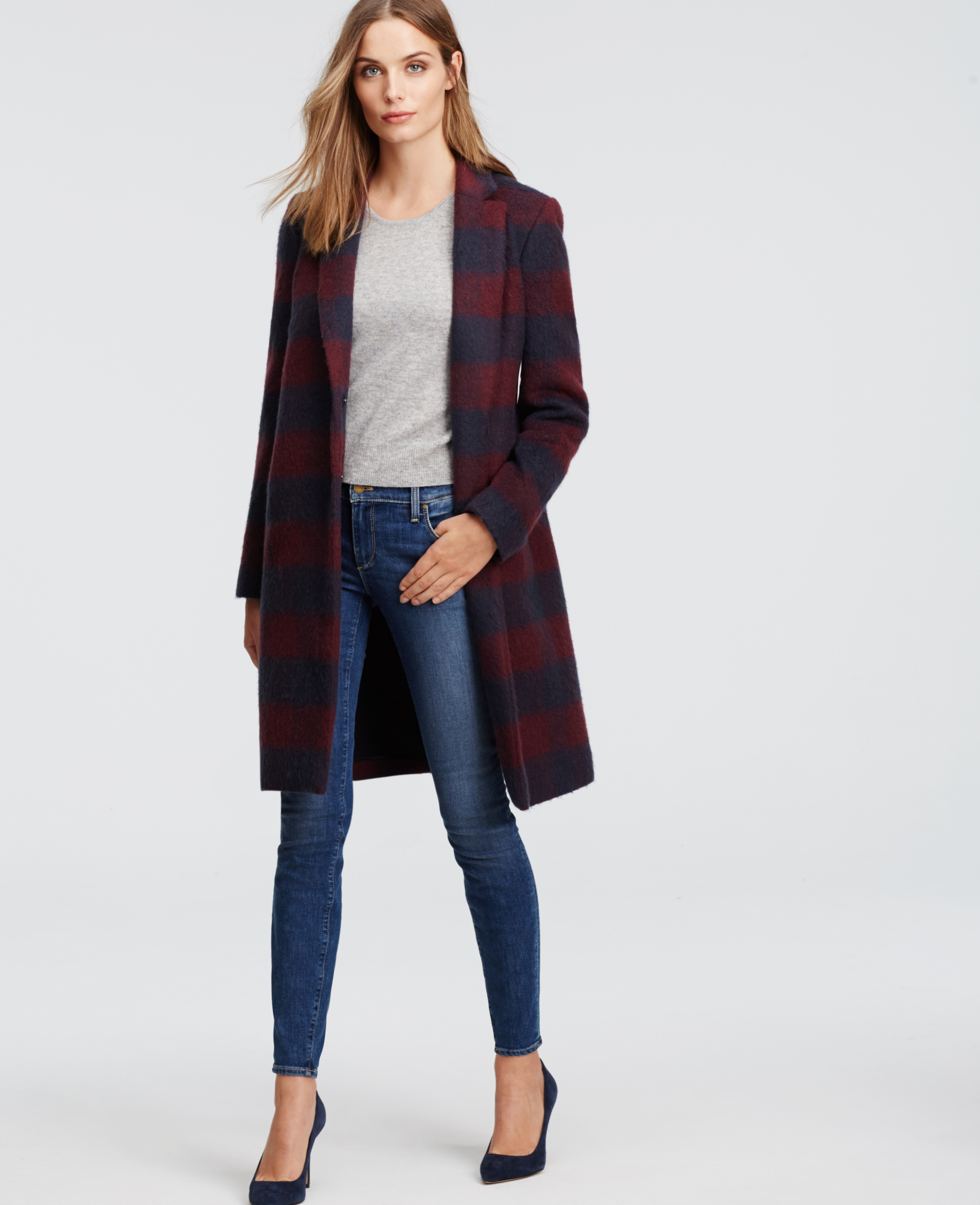 ann taylor plaid jacket