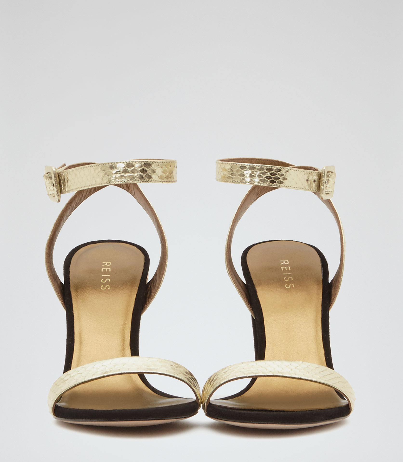 reiss gold shoes