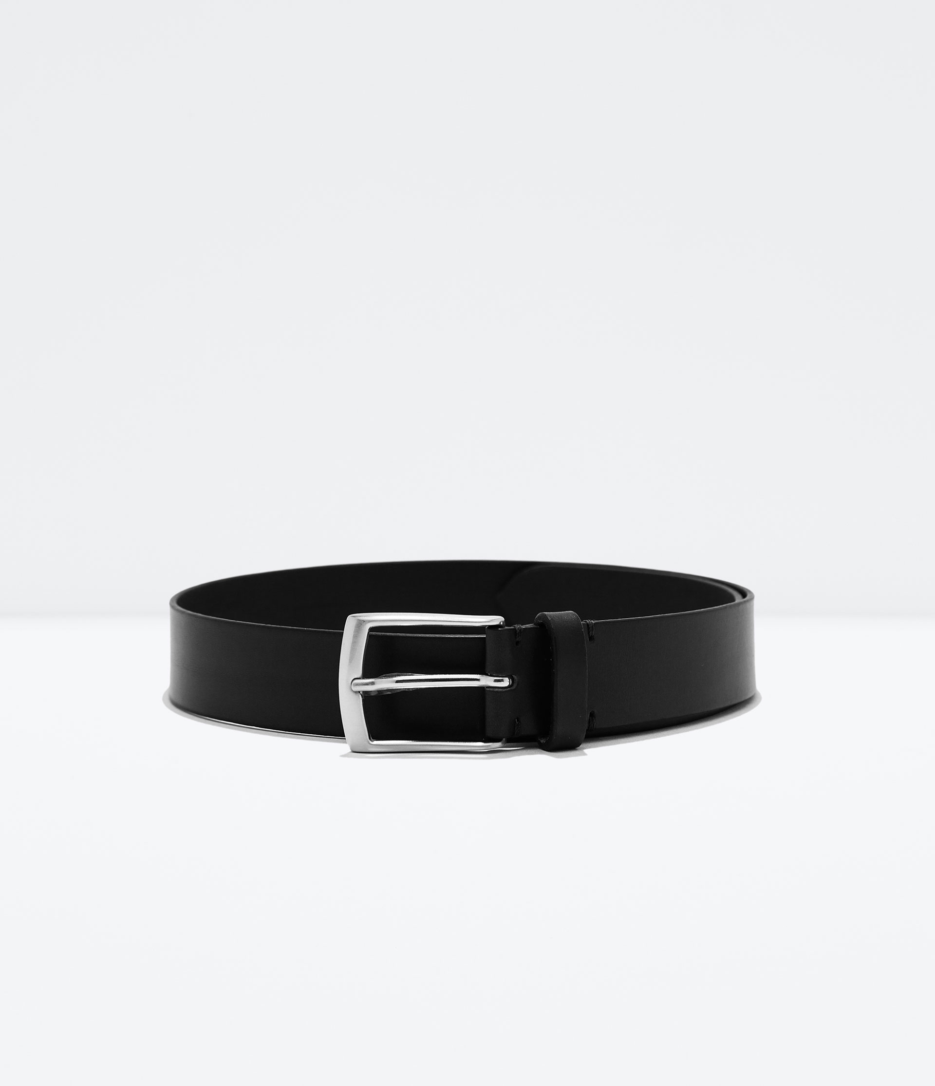 Zara Calfskin Belt Calfskin Belt in Black for Men Lyst
