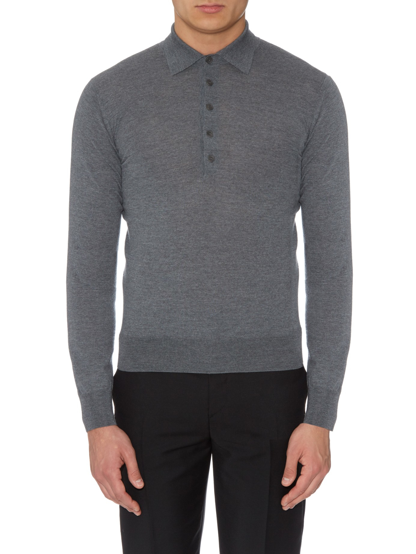 merino wool polo shirt