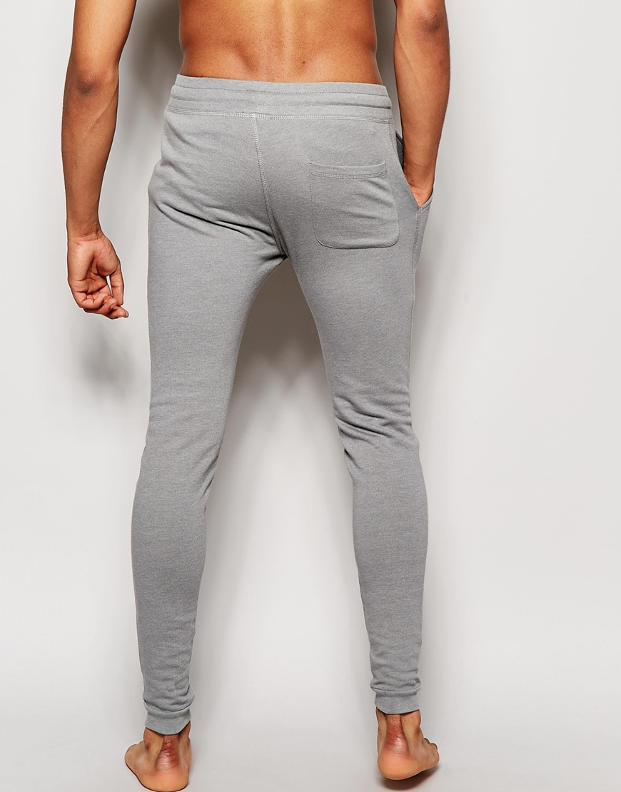 ASOS Loungewear Super Skinny Joggers in Gray for Men | Lyst