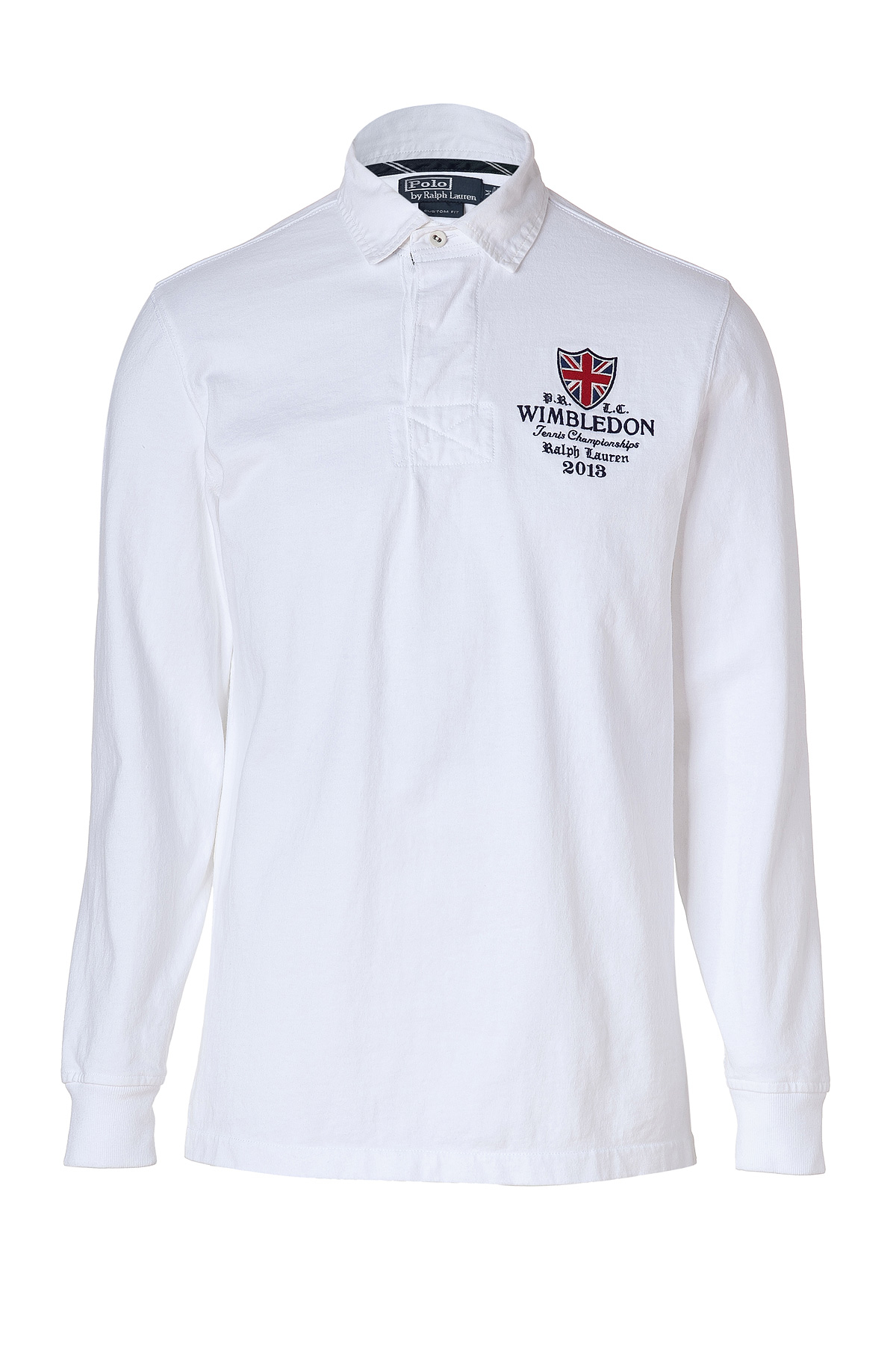 plain white rugby shirt