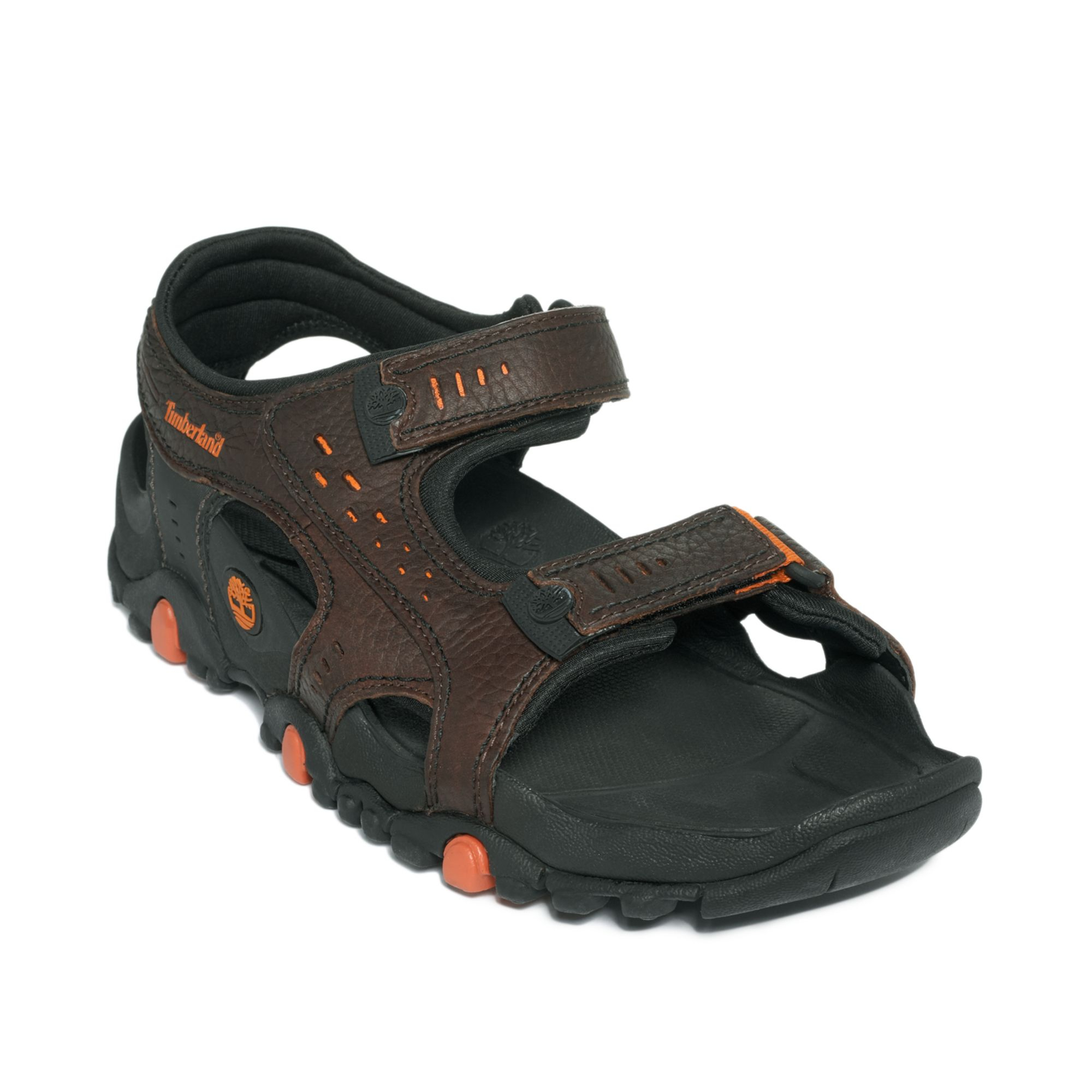 Timberland Granite Trail T Back Sandals In Dark Brown Brown For Men Lyst