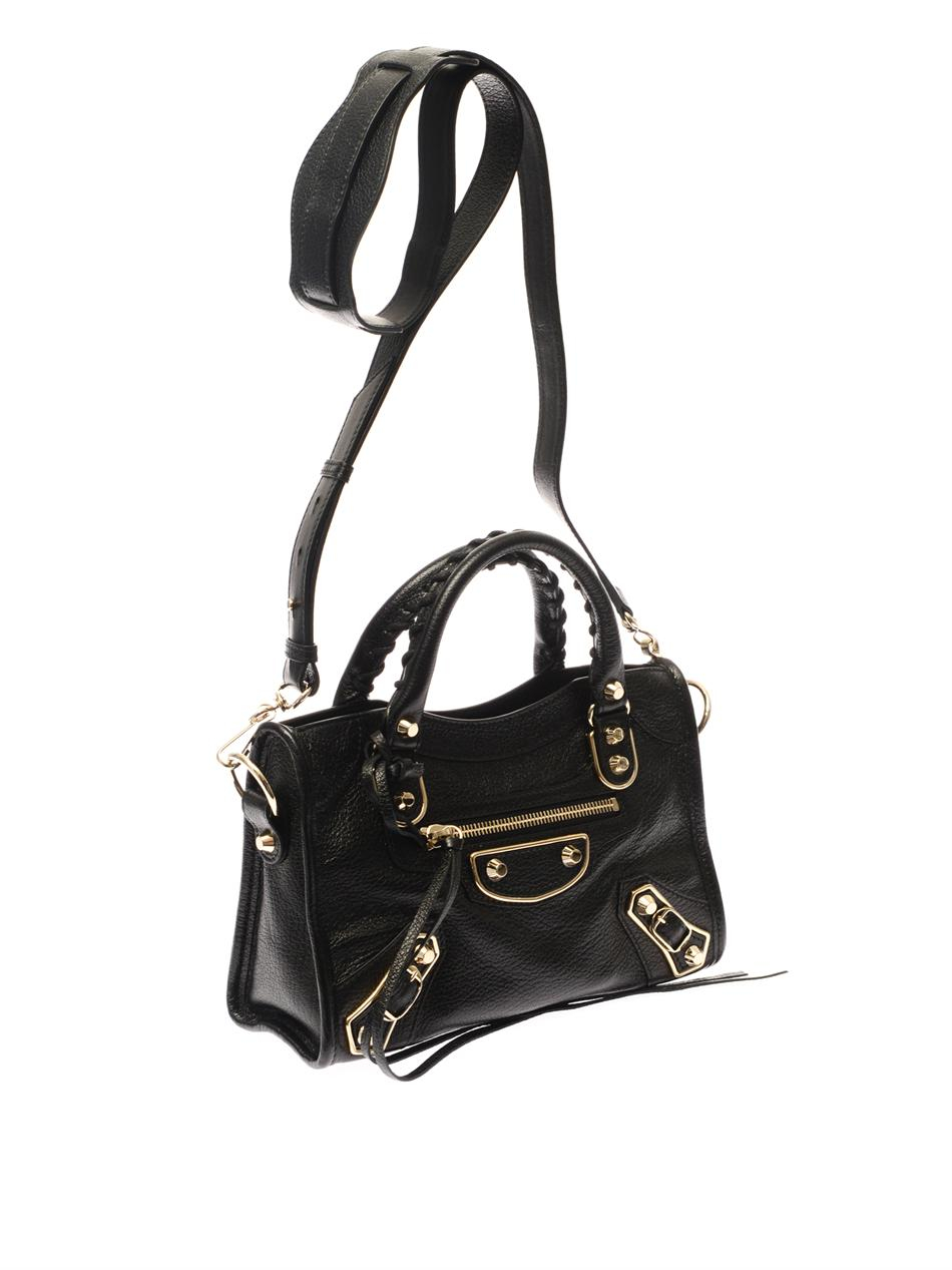balenciaga mini city bag black