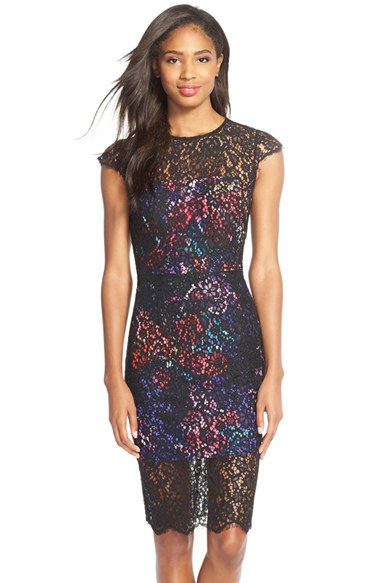 betsey johnson black lace dress