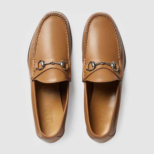 light brown gucci loafers