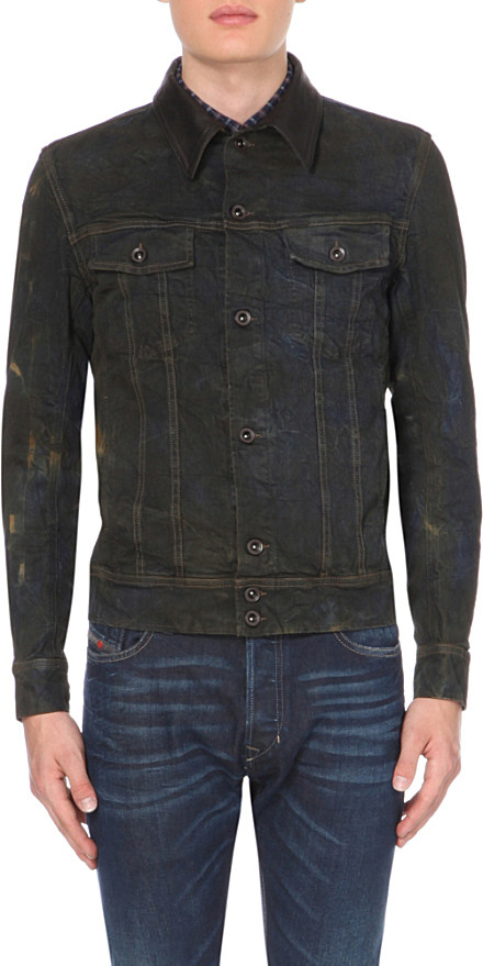 dye jean jacket black