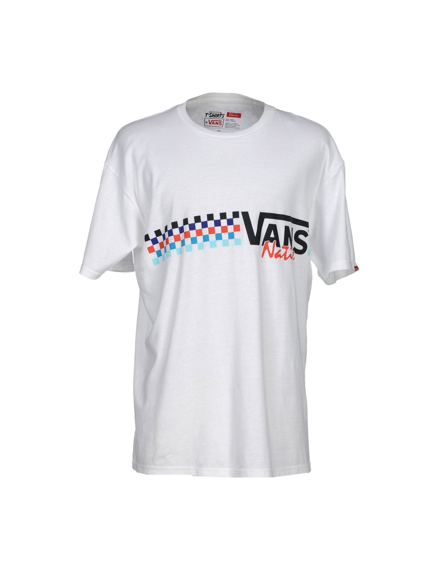 Vans T-shirt in White for Men | Lyst