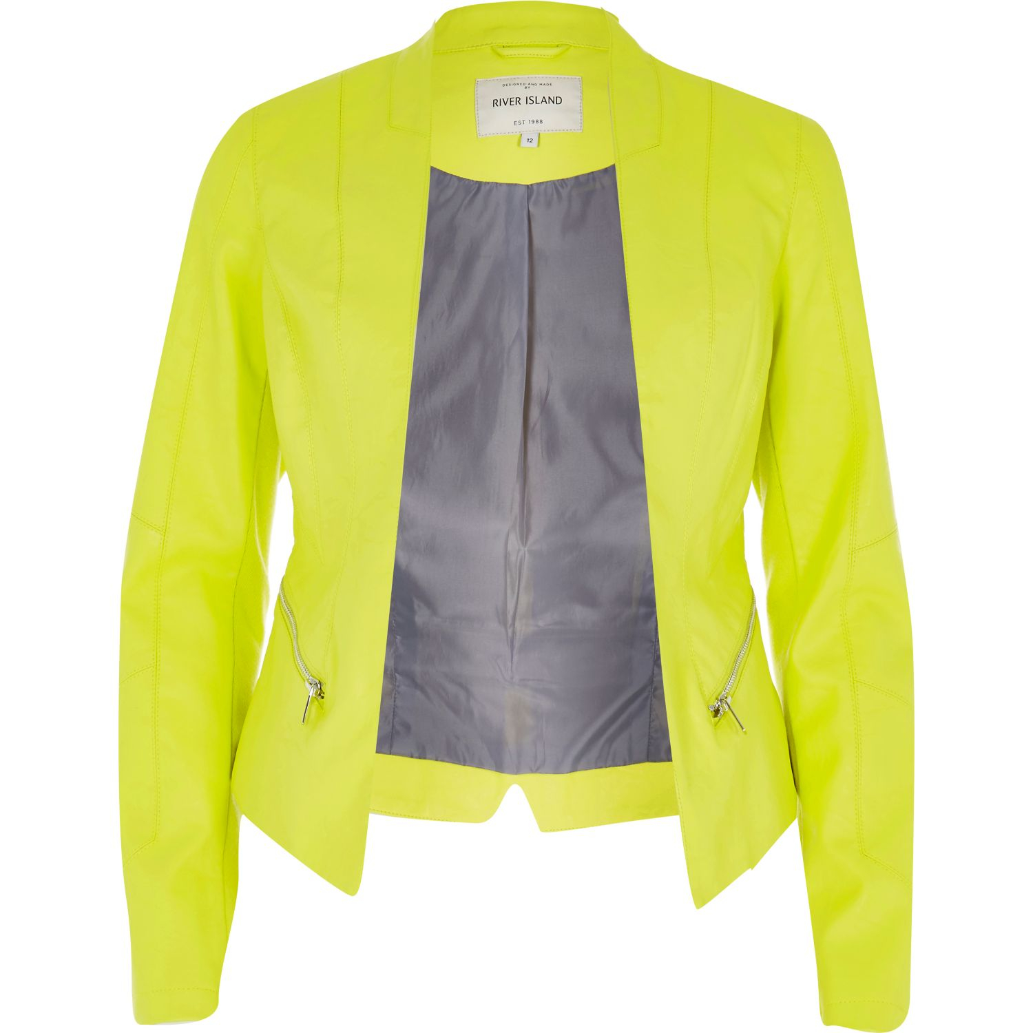 River island yellow jacket sales