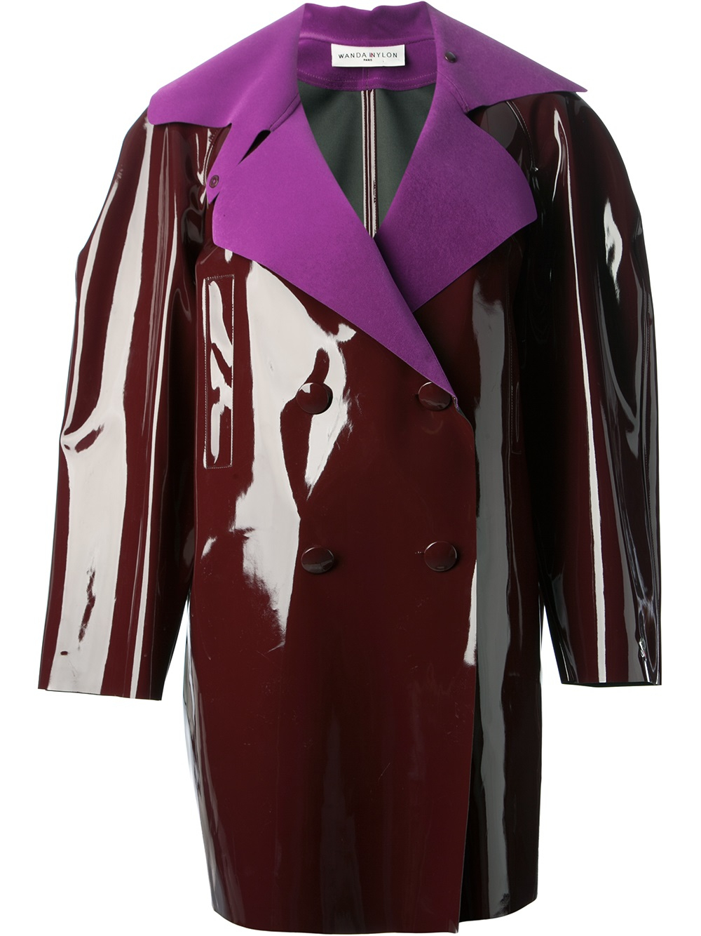 purple shiny jacket