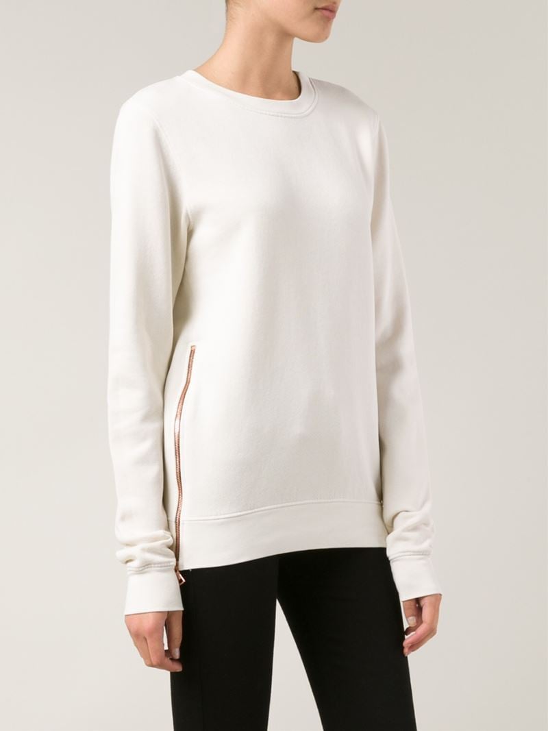side zip sweatshirt